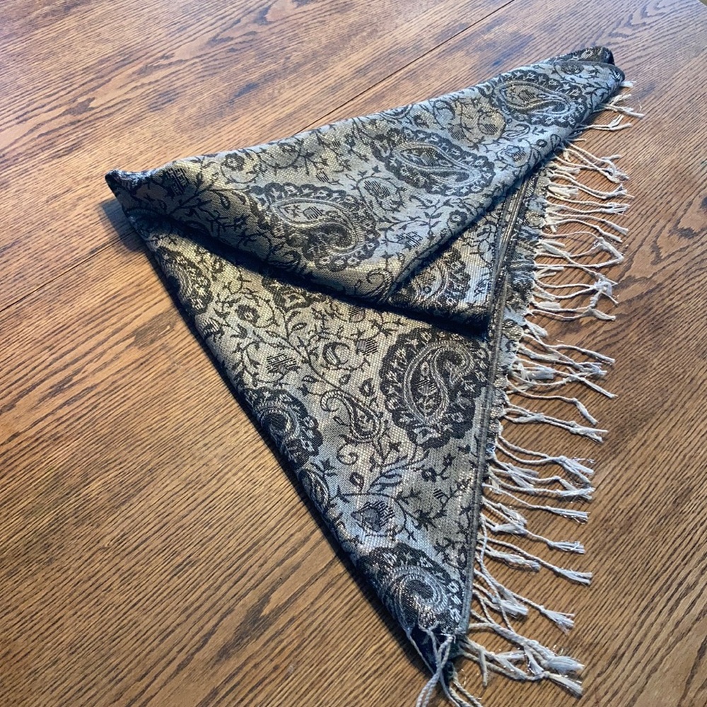 Beautiful Black an Silver shawl